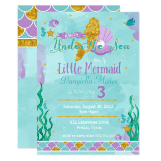 little mermaid invitations & announcements zazzle little_mermaid_under_the_sea_birthday_invitation rfbb868ee59ac422f935b69e534f86043_6gduf_324?rlvnet=1 little mermaid invitations & announcements zazzle,Little Mermaid Birthday Invitations